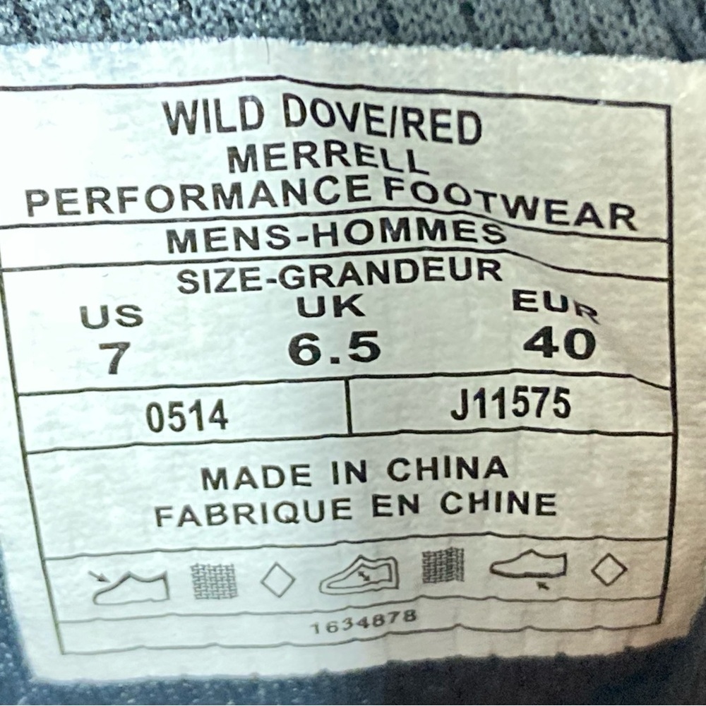 Merrell Mens Wild Dove Grey Rover Hiking Outdoor Trail Athletic Shoes SZ US 7 - Picture 11 of 12